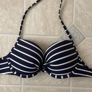 Striped Push-up Bikini Top